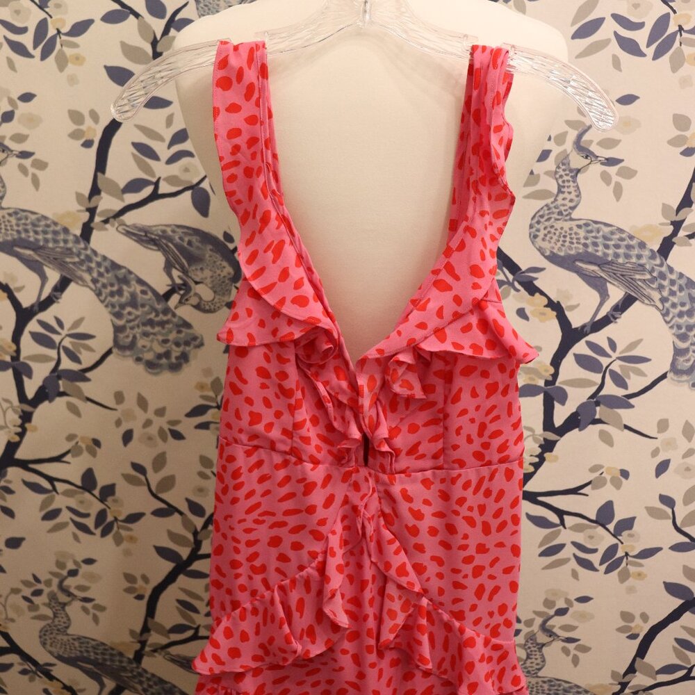 Signature8 Pink Ruffle Mini Dress